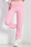 Beli Lastikli Keten Pantolon Pembe - 15264.1726.